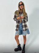 Plaid Fleece-Lined Shirt