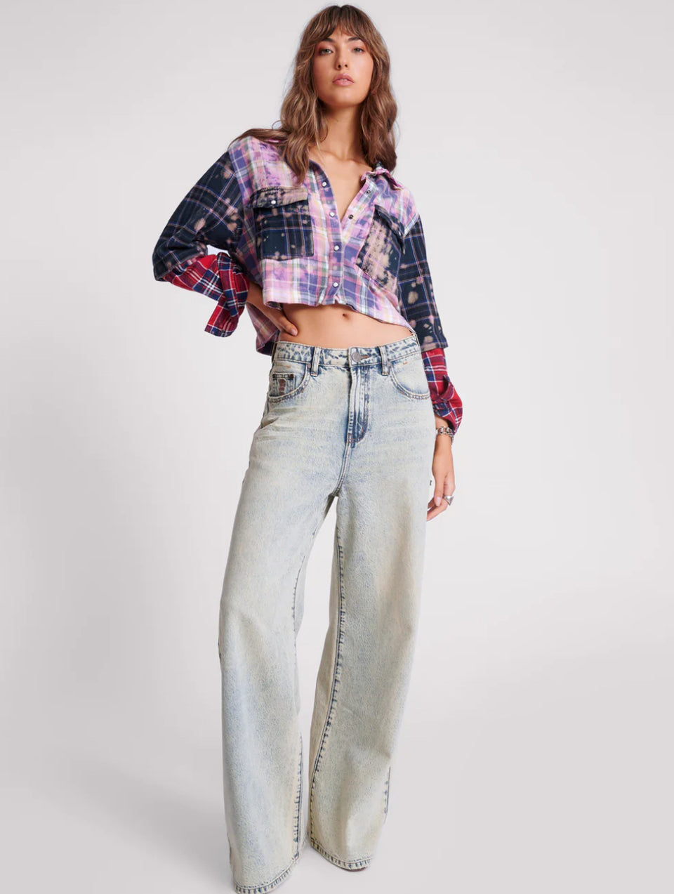 BLUE DUST LOVE MACHINES SUPER WIDE LEG JEANS