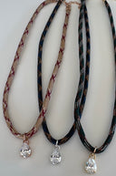 Rope Necklace with Crystal Drop