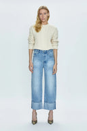 RYDER HIGH RISE CUFFED JEAN - ESSEX