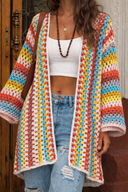 Sienna Crochet Cardigan multicolor