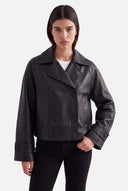 HANNA - BLACK      leather jacket