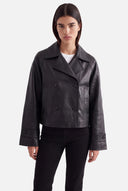 HANNA - BLACK      leather jacket