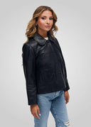 MARLEY - COMFORT FIT LEATHER JACKET Black