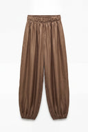 SATIN BALLOON PANTS