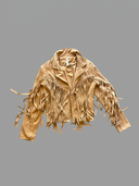 Faux Suede Fringe Jacket