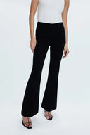 KINSLEY MID RISE ULTRA FLARE JEAN - BLACK INK