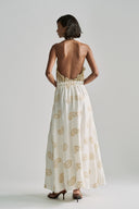 paisley embroider dress