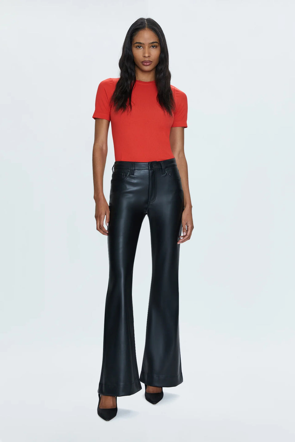 KINSLEY MID RISE ULTRA FLARE - SLATE BLACK