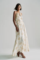 paisley embroider dress