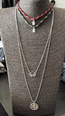 Rope Necklace with Crystal Drop