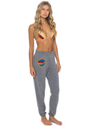 AVIATOR NATION VENICE SWEATPANTS - HEATHER GREY