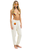 SUNSET PATCH SWEATPANTS - VINTAGE WHITE