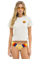 SUNSET PATCH BOYFRIEND TEE - VINTAGE WHITE