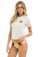 SUNSET PATCH BOYFRIEND TEE - VINTAGE WHITE