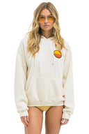 SUNSET PATCH PULLOVER RELAXED HOODIE - VINTAGE WHITE