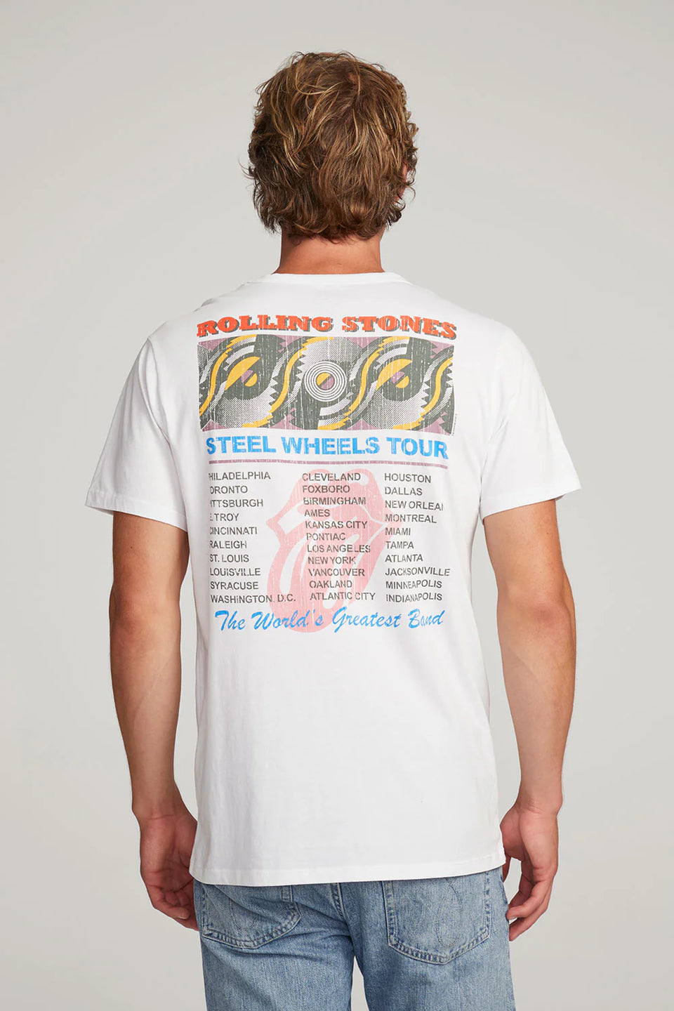 Rolling Stones Steel Wheels Tour Mens Tee