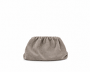 Suede Chain Clutch