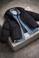 Denim-Core Puffer