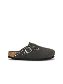 Boston Rivets Tonal Clog Charcoal
