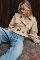 Cropped Trench Jacket