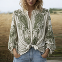 Boho Button-Up Blouse