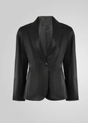 NOIAN - LEATHER BLAZER black