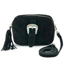 Western Buckle Suede Crossbody
