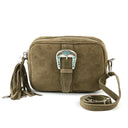 Western Buckle Suede Crossbody