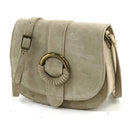 Ring Suede Crossbody