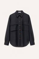 Satin Cargo Shirt