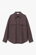 Satin Cargo Shirt