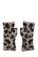 Leopard Print Fingerless Gloves