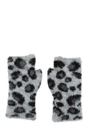 Leopard Print Fingerless Gloves