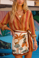 Tropical Safari Wrap Skirt