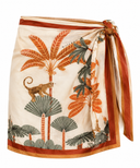Tropical Safari Wrap Skirt