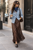 ÉLAN Lace Skirt