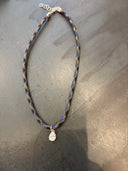 Rope Necklace with Crystal Drop
