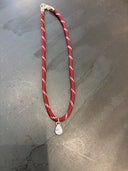 Rope Necklace with Crystal Drop